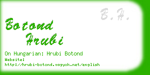 botond hrubi business card